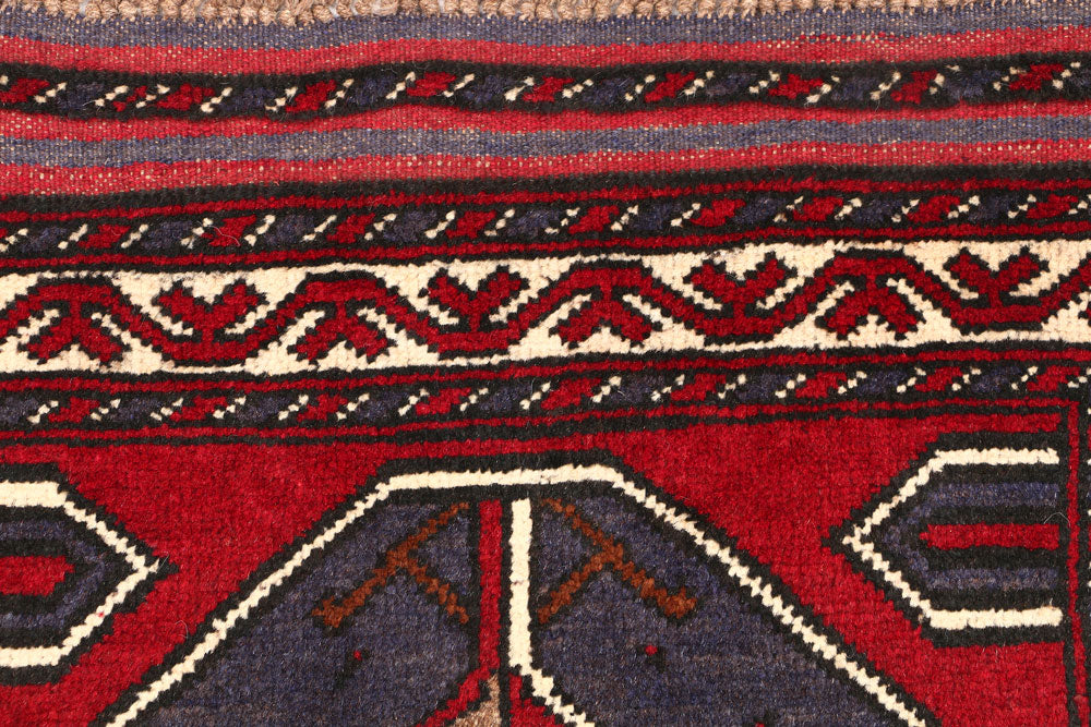 Dark Red Baluchi 2' 8 x 4' 5 - No. 54601 - ALRUG Rug Store