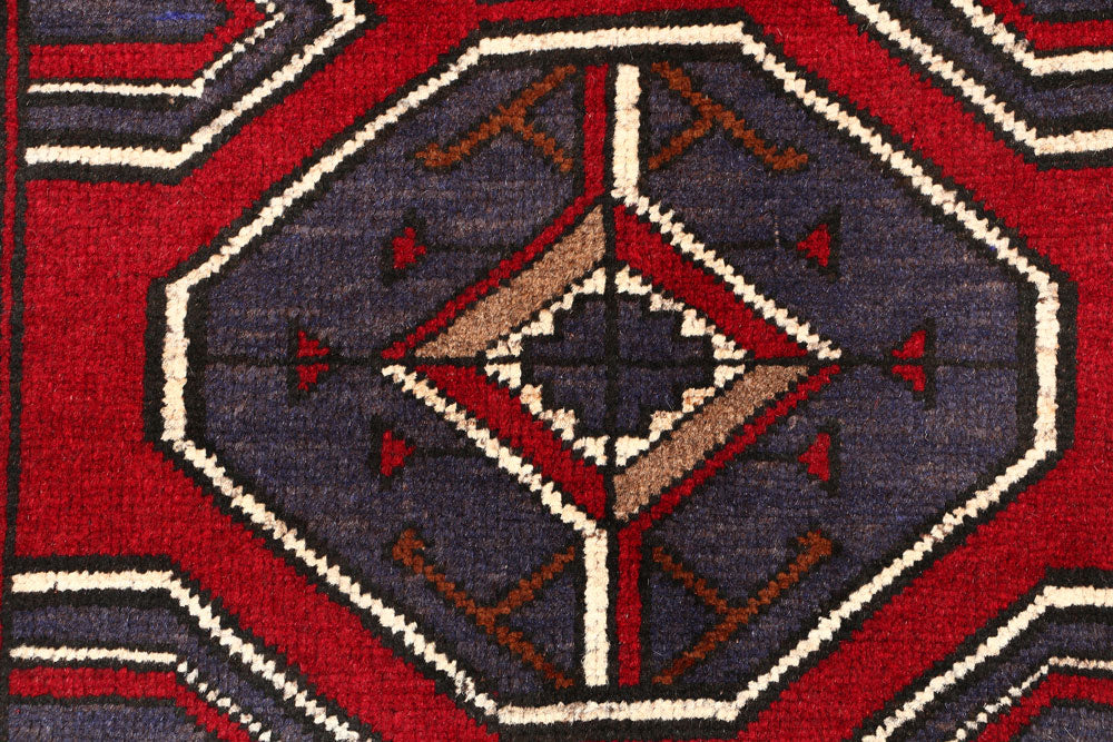 Dark Red Baluchi 2' 8 x 4' 5 - No. 54601 - ALRUG Rug Store