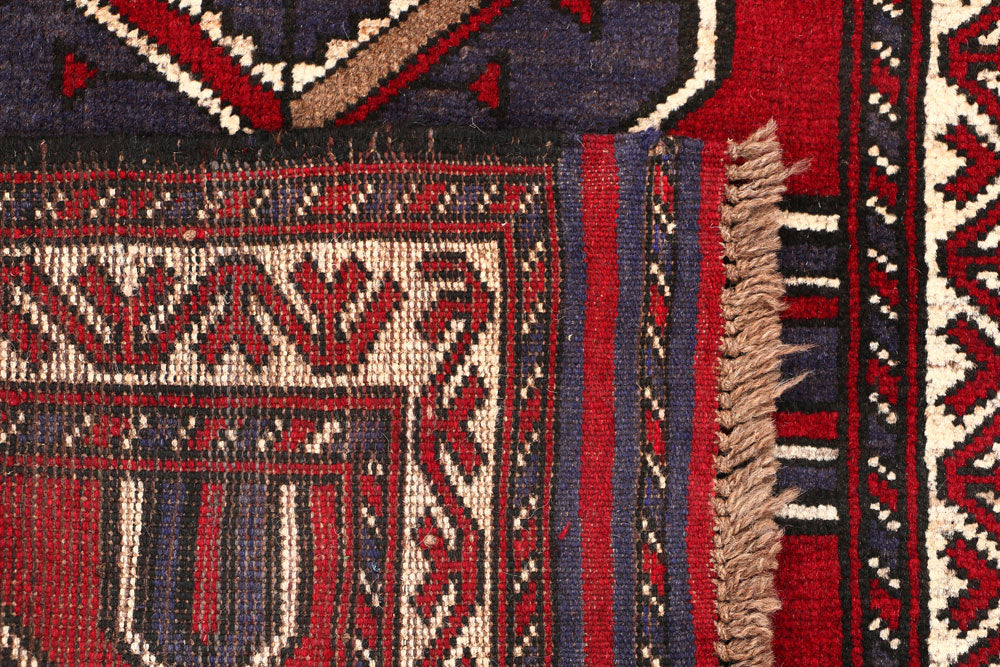 Dark Red Baluchi 2' 8 x 4' 5 - No. 54601 - ALRUG Rug Store