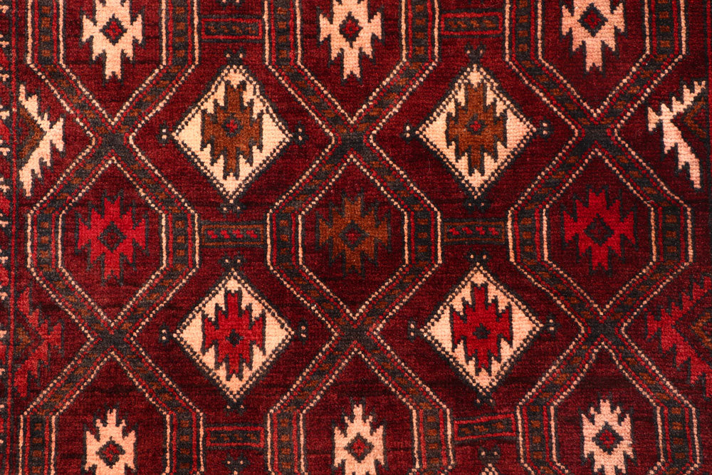 Dark Red Baluchi 2' 11 x 4' 2 - No. 54609 - ALRUG Rug Store