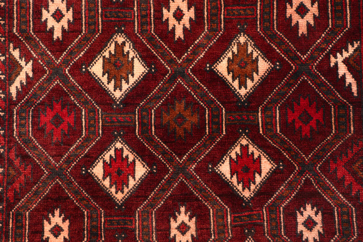 Dark Red Baluchi 2' 11 x 4' 2 - No. 54609 - ALRUG Rug Store