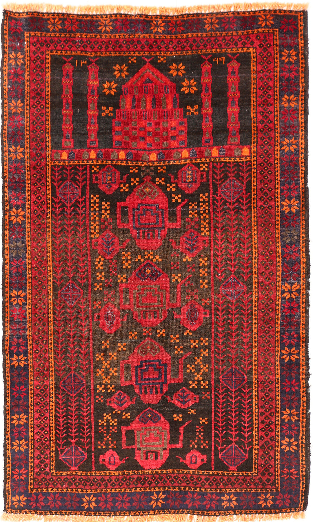 Multi Colored Prayer 2' 7 x 4' 4 - No. 54610 - ALRUG Rug Store