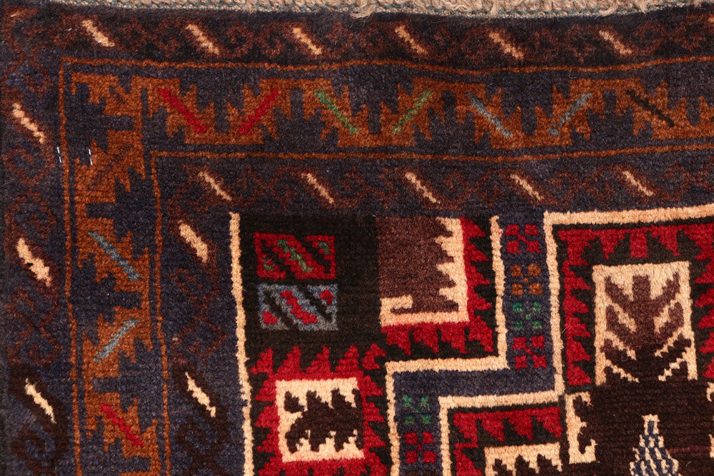 Multi Colored Baluchi 2' 6 x 3' 11 - No. 54613 - ALRUG Rug Store