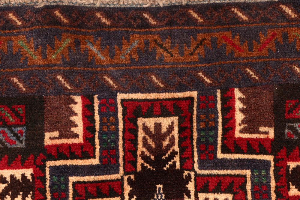 Multi Colored Baluchi 2' 6 x 3' 11 - No. 54613 - ALRUG Rug Store