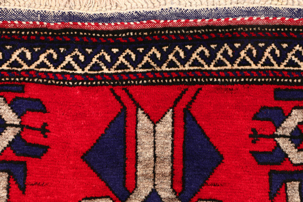 Red Baluchi 2' 10 x 4' 4 - No. 54615 - ALRUG Rug Store