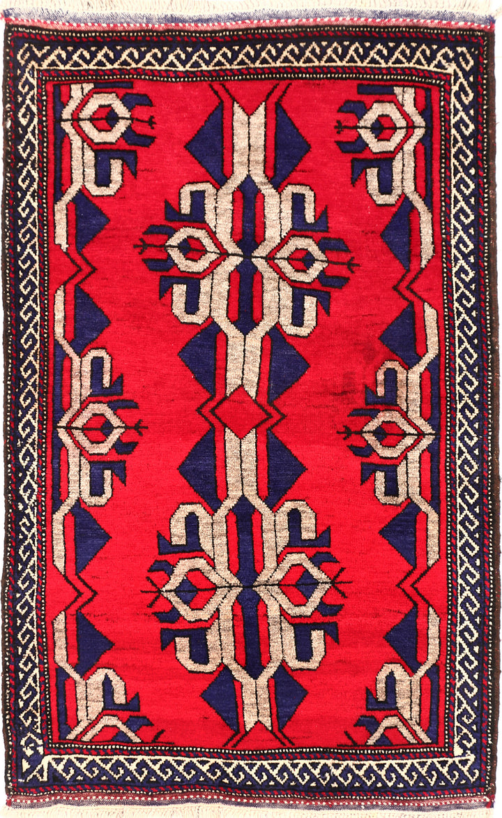 Red Baluchi 2' 10 x 4' 4 - No. 54615 - ALRUG Rug Store