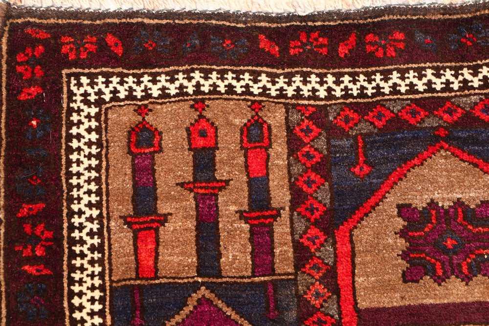 Tan Prayer 3' x 3' 8 - No. 54616 - ALRUG Rug Store