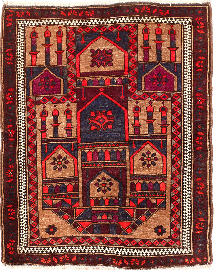 Tan Prayer 3' x 3' 8 - No. 54616 - ALRUG Rug Store