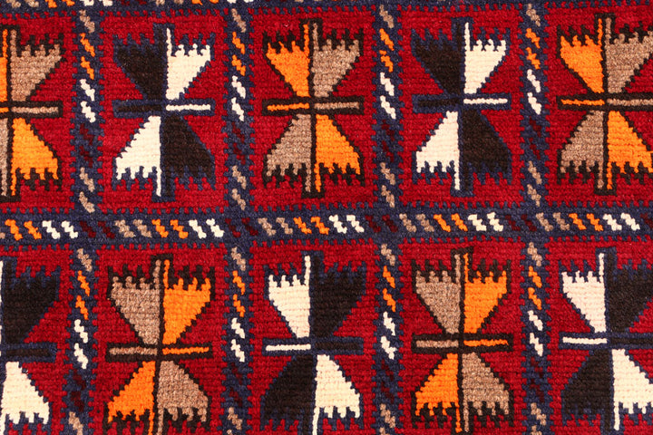 Firebrick Baluchi 2' 11 x 4' 7 - No. 54617 - ALRUG Rug Store