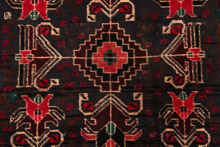 Black Baluchi 2' 8 x 4' 4 - No. 54623 - ALRUG Rug Store