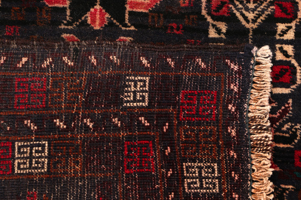 Black Baluchi 2' 8 x 4' 4 - No. 54623 - ALRUG Rug Store