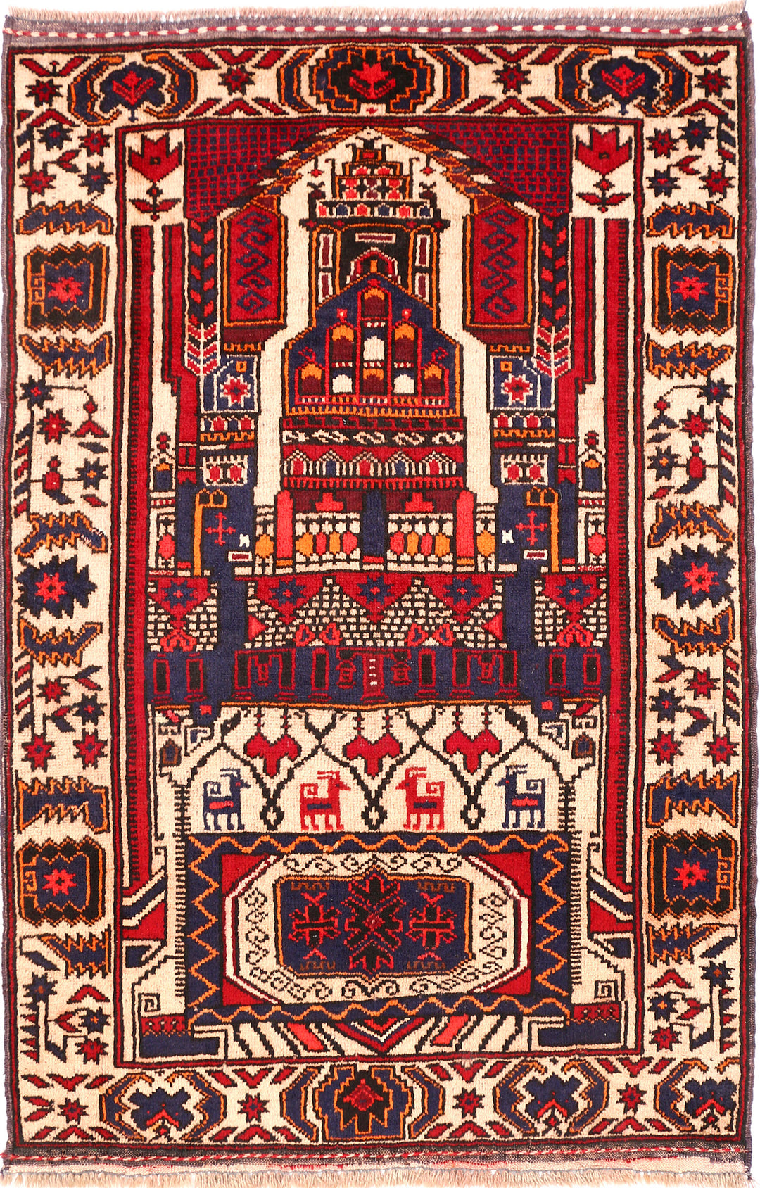 Multi Colored Prayer 3' 2 x 4' 8 - No. 54624 - ALRUG Rug Store