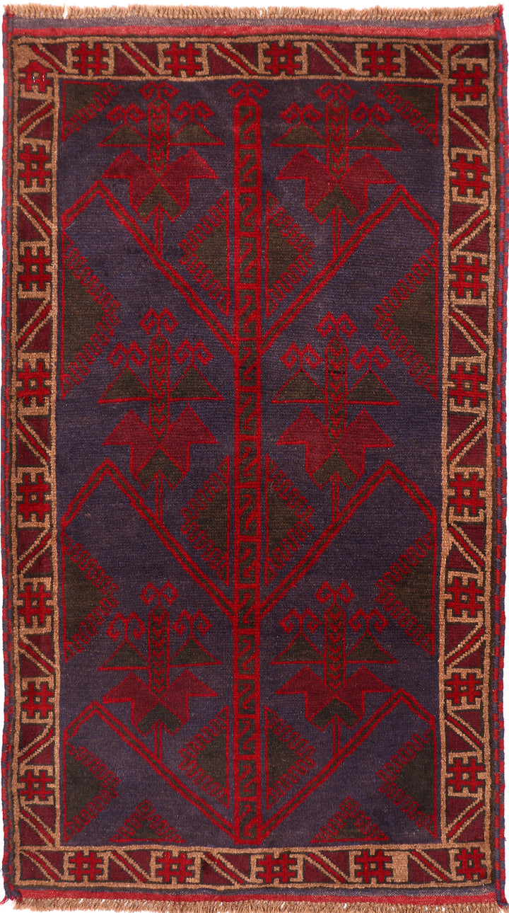 Midnight Blue Baluchi 2' 11 x 4' 11 - No. 54628 - ALRUG Rug Store