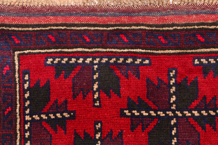 Firebrick Baluchi 2' 9 x 4' 4 - No. 54635 - ALRUG Rug Store