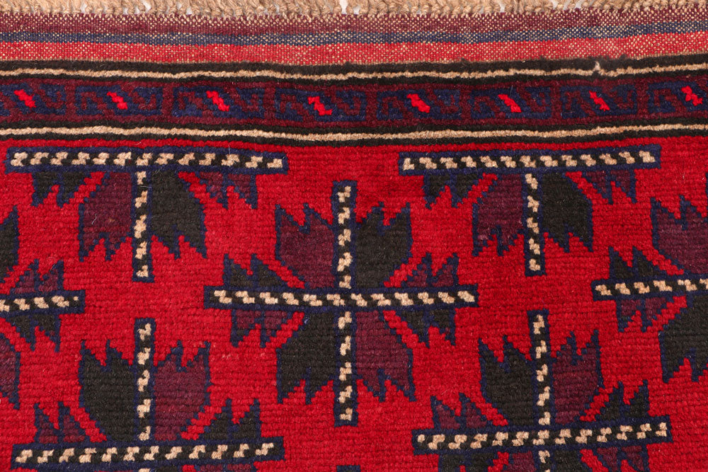 Firebrick Baluchi 2' 9 x 4' 4 - No. 54635 - ALRUG Rug Store