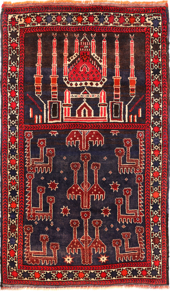 Multi Colored Prayer 2' 9 x 4' 7 - No. 54637 - ALRUG Rug Store