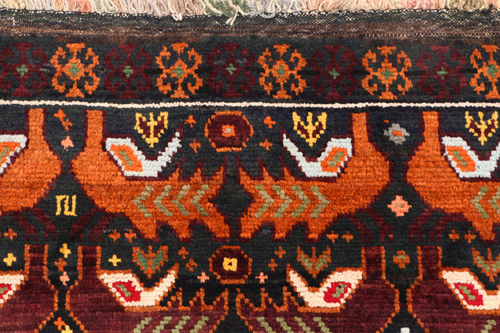 Multi Colored Baluchi 3' x 4' 5 - No. 54638 - ALRUG Rug Store