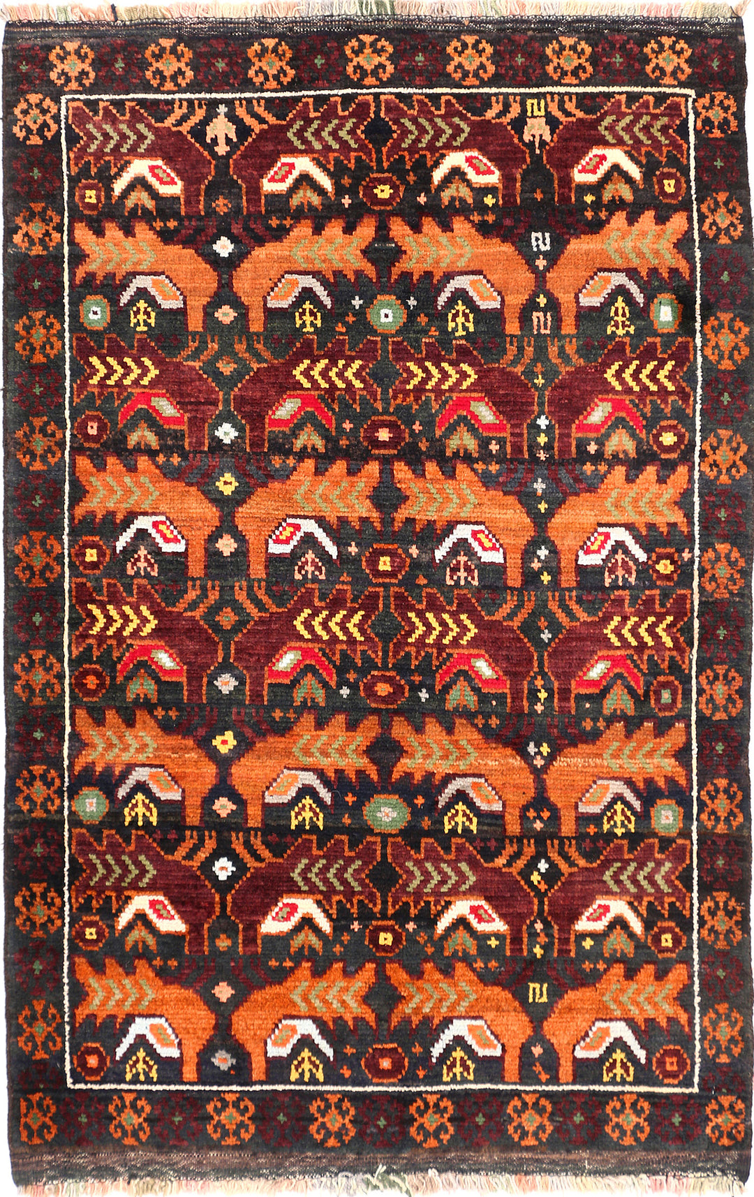 Multi Colored Baluchi 3' x 4' 5 - No. 54638 - ALRUG Rug Store