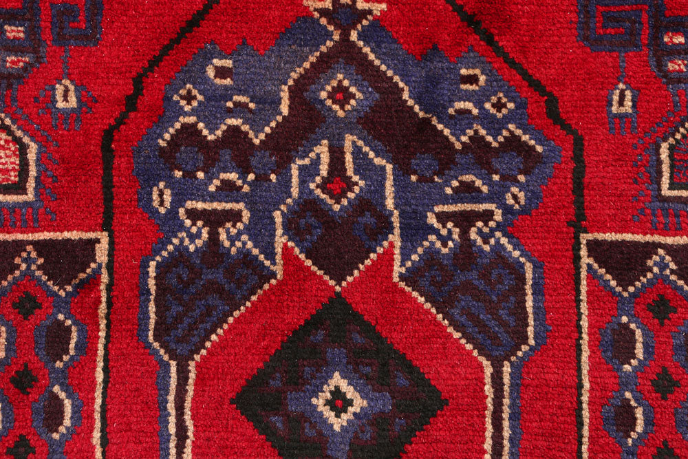 Firebrick Baluchi 3' x 4' 11 - No. 54641 - ALRUG Rug Store