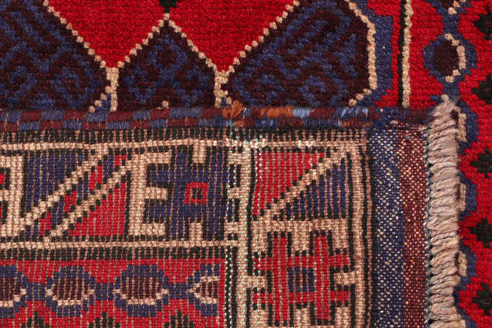 Firebrick Baluchi 3' x 4' 11 - No. 54641 - ALRUG Rug Store