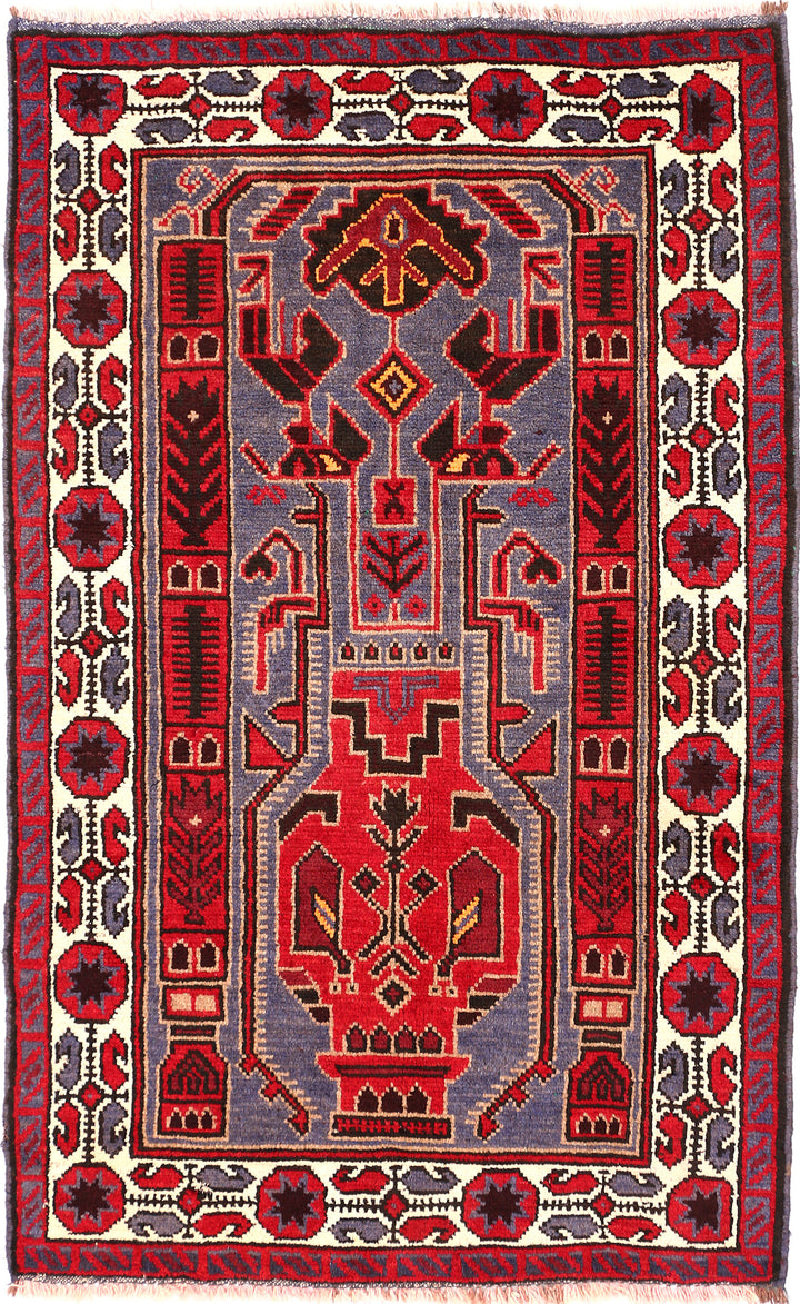 Multi Colored Baluchi 2' 9 x 4' 8 - No. 54645 - ALRUG Rug Store