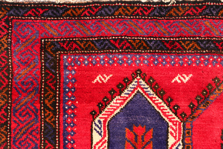 Medium Purple Baluchi 3' 5 x 4' 5 - No. 54646 - ALRUG Rug Store