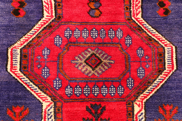 Medium Purple Baluchi 3' 5 x 4' 5 - No. 54646 - ALRUG Rug Store