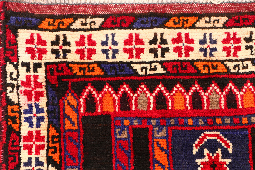 Multi Colored Prayer 2' 9 x 4' 5 - No. 54648 - ALRUG Rug Store