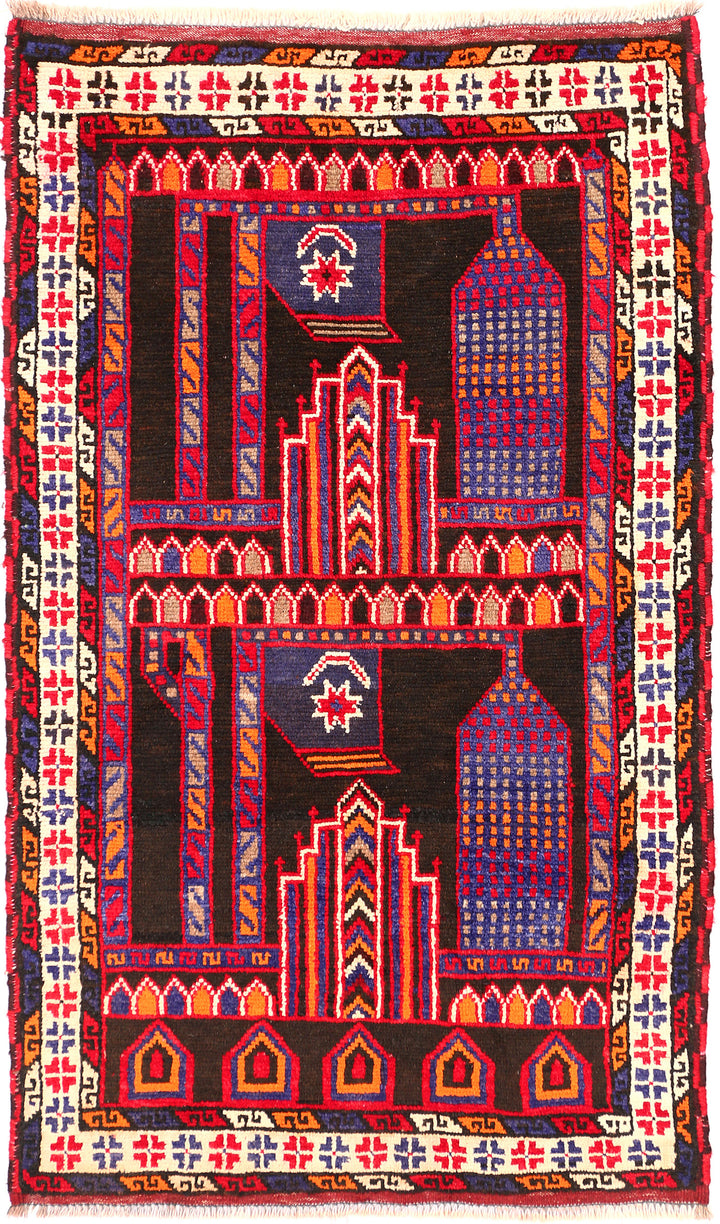 Multi Colored Prayer 2' 9 x 4' 5 - No. 54648 - ALRUG Rug Store