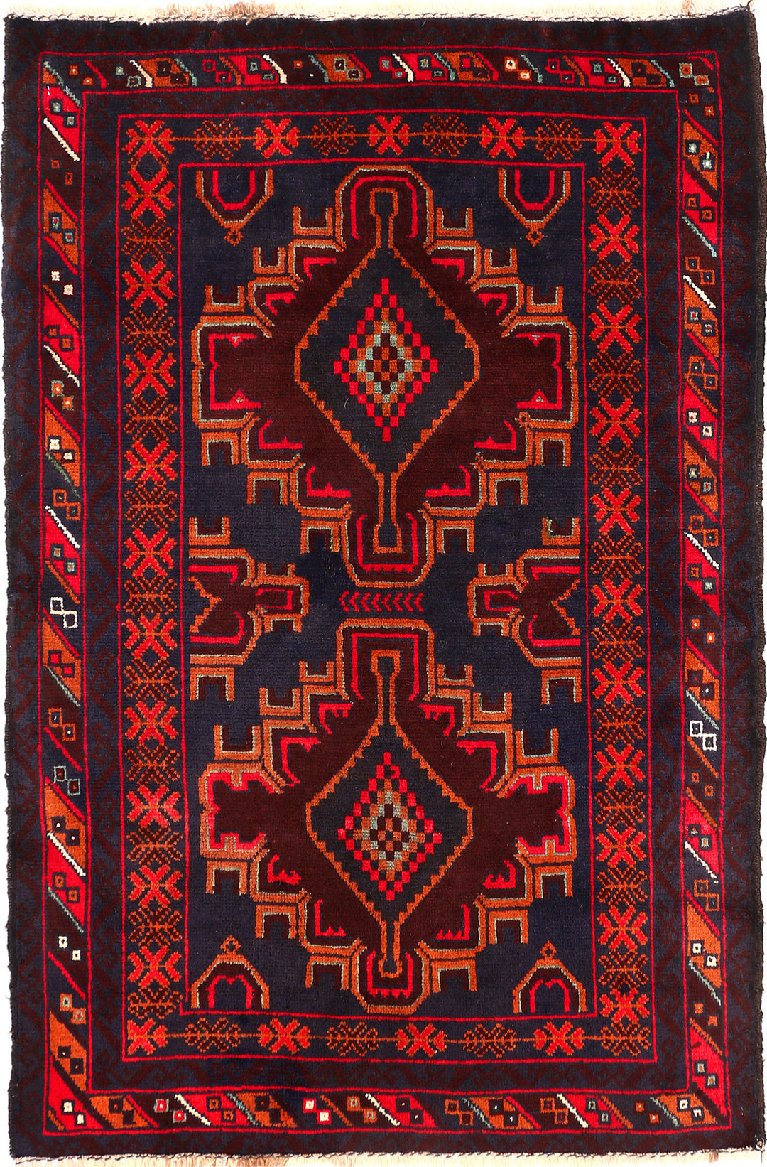 Midnight Blue Baluchi 2' 8 x 4' 1 - No. 54650 - ALRUG Rug Store