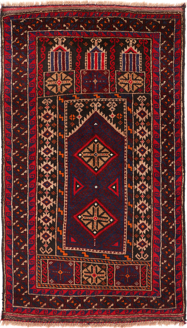 Multi Colored Prayer 2' 11 x 4' 11 - No. 54652 - ALRUG Rug Store