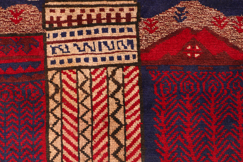 Multi Colored Pictorial 2' 9 x 4' 1 - No. 54654 - ALRUG Rug Store