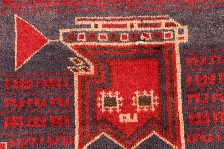 Firebrick Prayer 2' 9 x 4' - No. 54662 - ALRUG Rug Store