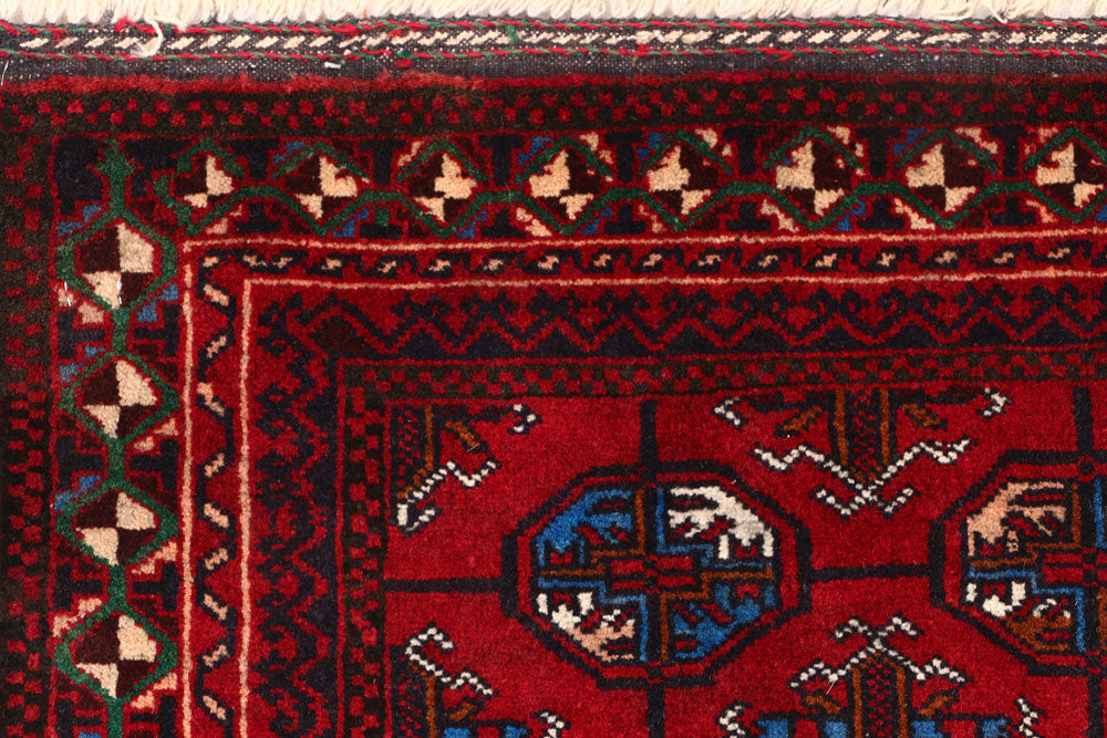 Firebrick Bokhara 2' 11 x 4' 6 - No. 54666 - ALRUG Rug Store
