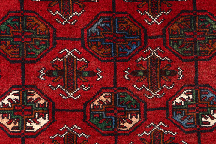 Firebrick Bokhara 2' 11 x 4' 6 - No. 54666 - ALRUG Rug Store