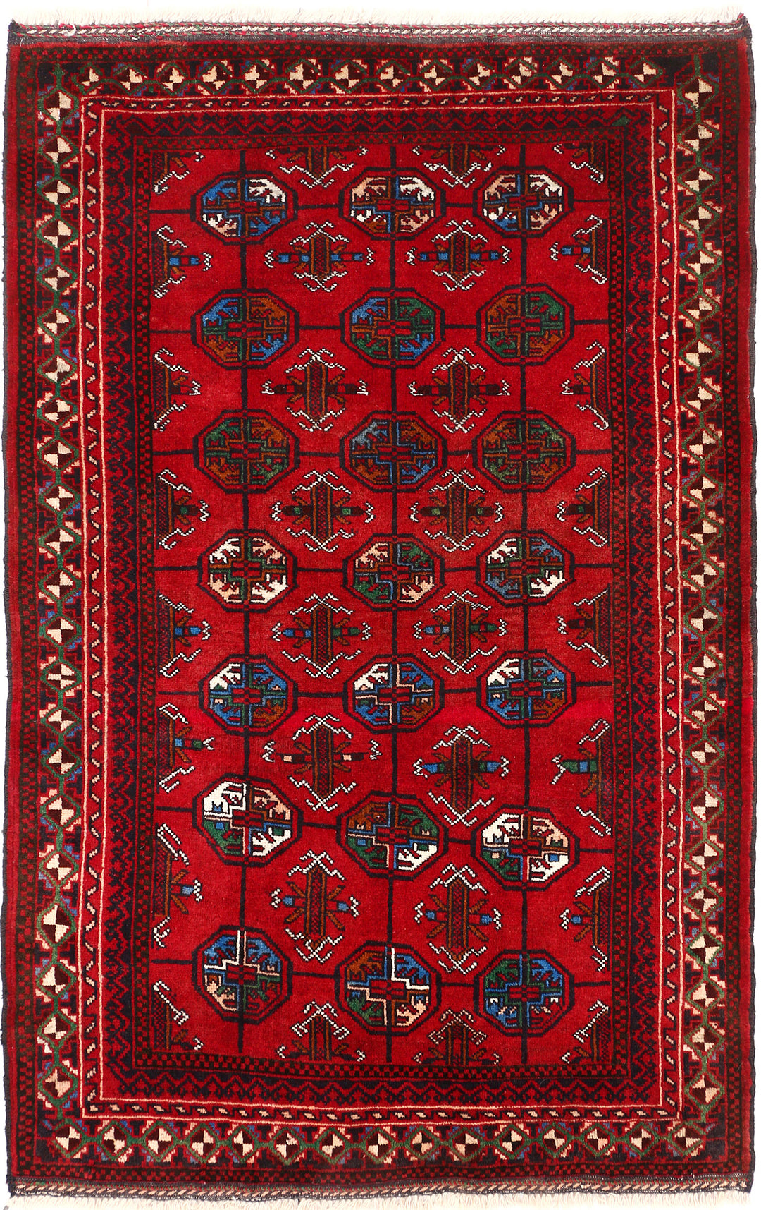 Firebrick Bokhara 2' 11 x 4' 6 - No. 54666 - ALRUG Rug Store