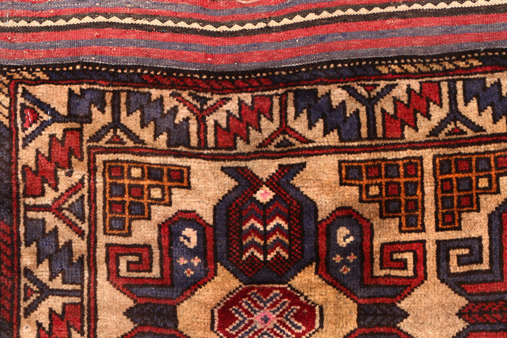 Wheat Baluchi 2' 11 x 3' 10 - No. 54667 - ALRUG Rug Store