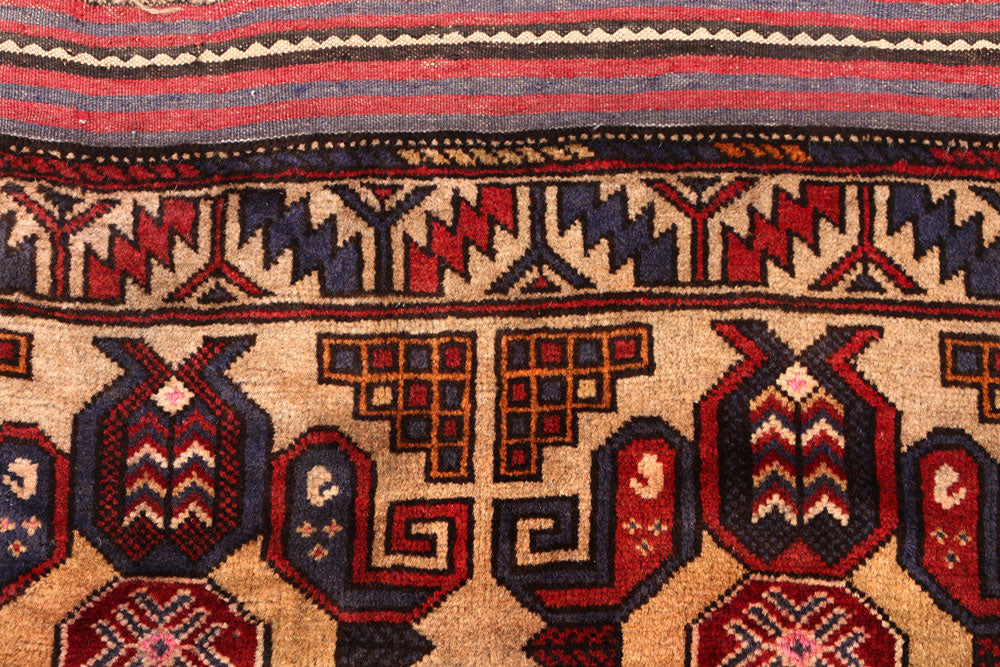 Wheat Baluchi 2' 11 x 3' 10 - No. 54667 - ALRUG Rug Store