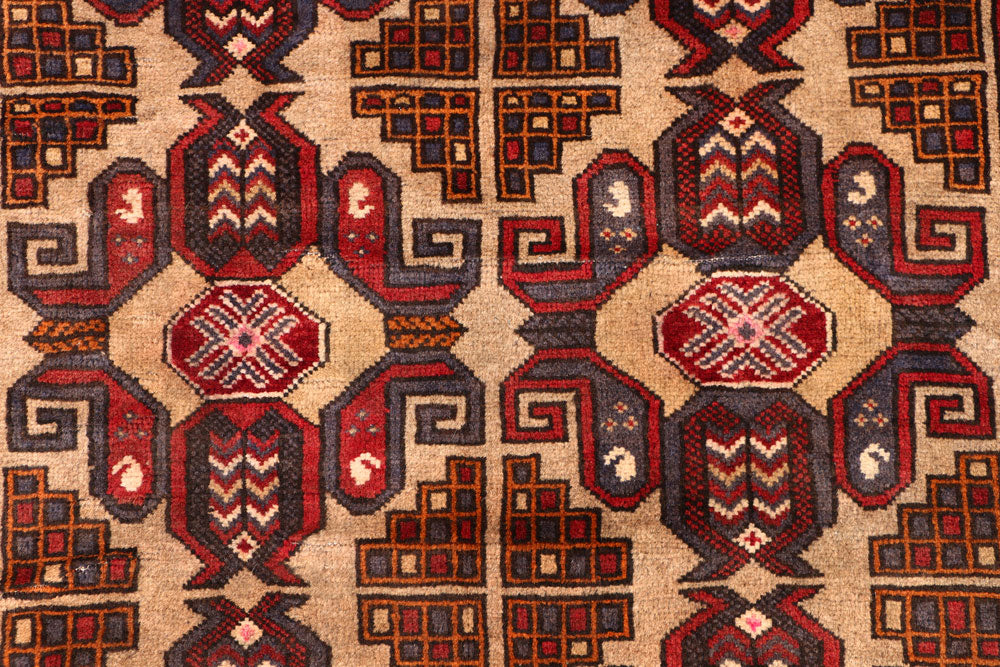 Wheat Baluchi 2' 11 x 3' 10 - No. 54667 - ALRUG Rug Store