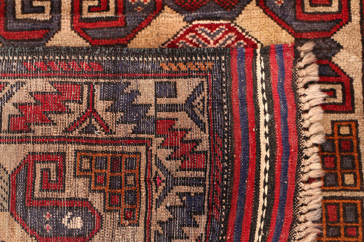 Wheat Baluchi 2' 11 x 3' 10 - No. 54667 - ALRUG Rug Store