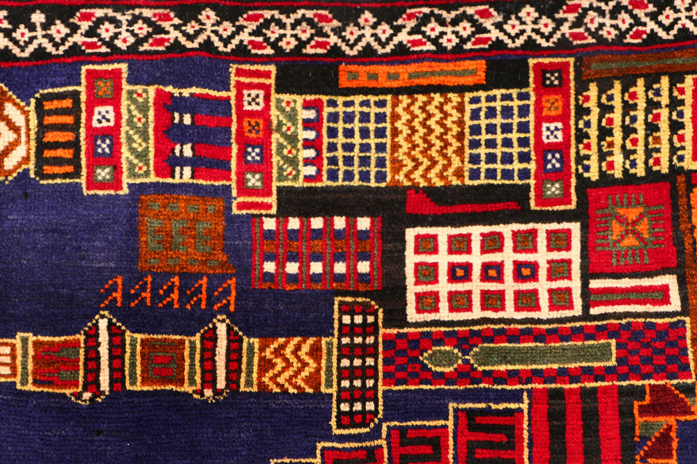 Multi Colored Prayer 3' x 4' 8 - No. 54669 - ALRUG Rug Store