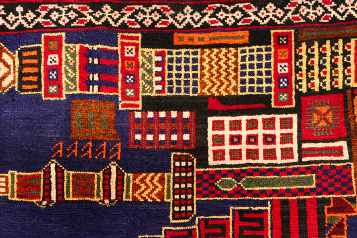 Multi Colored Prayer 3' x 4' 8 - No. 54669 - ALRUG Rug Store