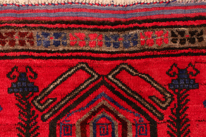 Red Prayer 2' 9 x 4' 3 - No. 54678 - ALRUG Rug Store