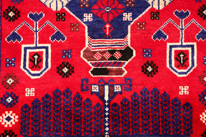 Red Baluchi 2' 9 x 4' 5 - No. 54681 - ALRUG Rug Store
