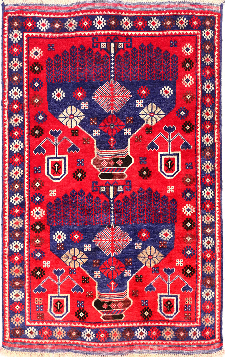 Red Baluchi 2' 9 x 4' 5 - No. 54681 - ALRUG Rug Store