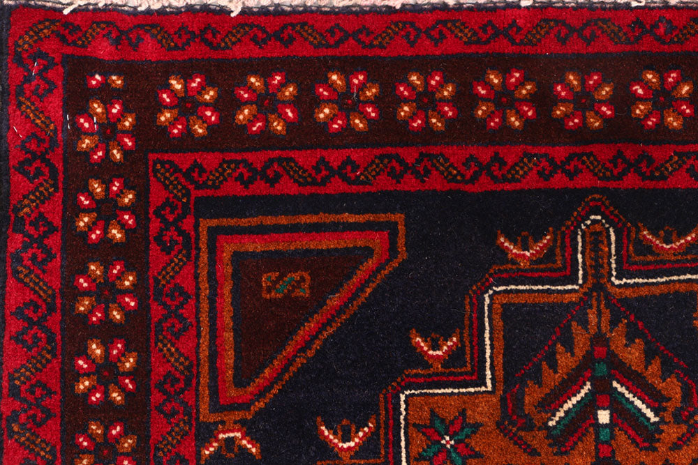 Multi Colored Baluchi 2' 8 x 4' 3 - No. 54689 - ALRUG Rug Store