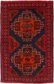 Multi Colored Baluchi 2' 8 x 4' 3 - No. 54689 - ALRUG Rug Store