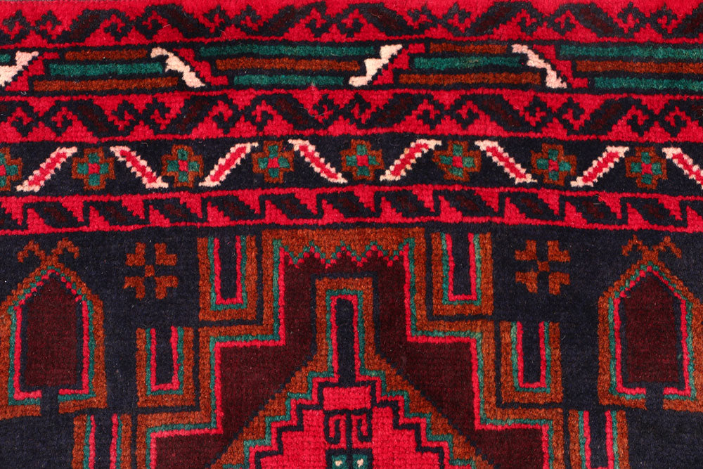 Black Baluchi 2' 9 x 4' 8 - No. 54690 - ALRUG Rug Store