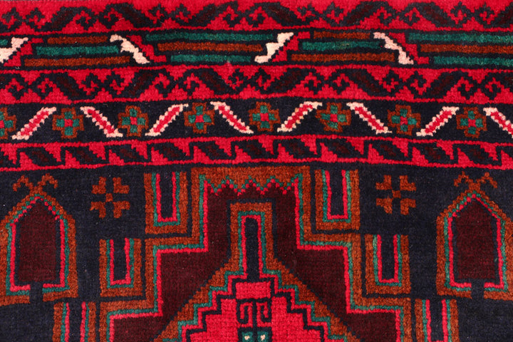 Black Baluchi 2' 9 x 4' 8 - No. 54690 - ALRUG Rug Store