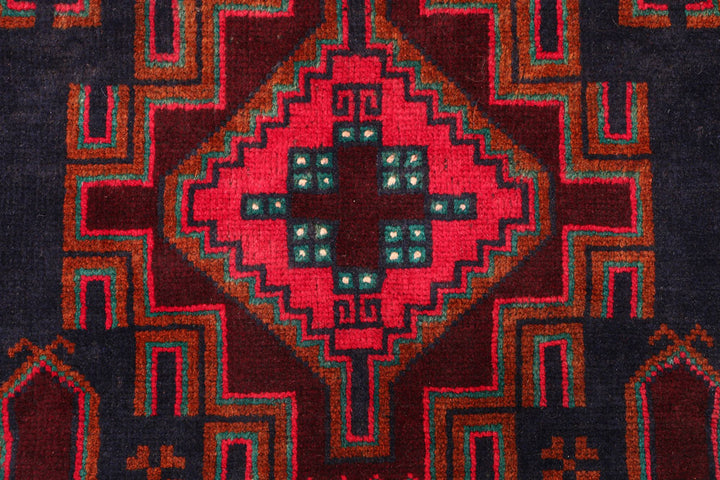 Black Baluchi 2' 9 x 4' 8 - No. 54690 - ALRUG Rug Store